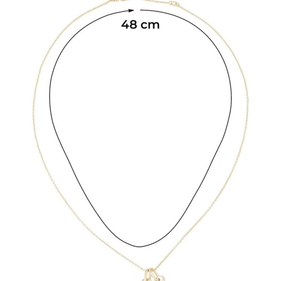 Coach Quilted Lock & Key Gold Chain Necklace NWT W Cotton Coach Jewelry Dust Bag - Picture 5 of 6